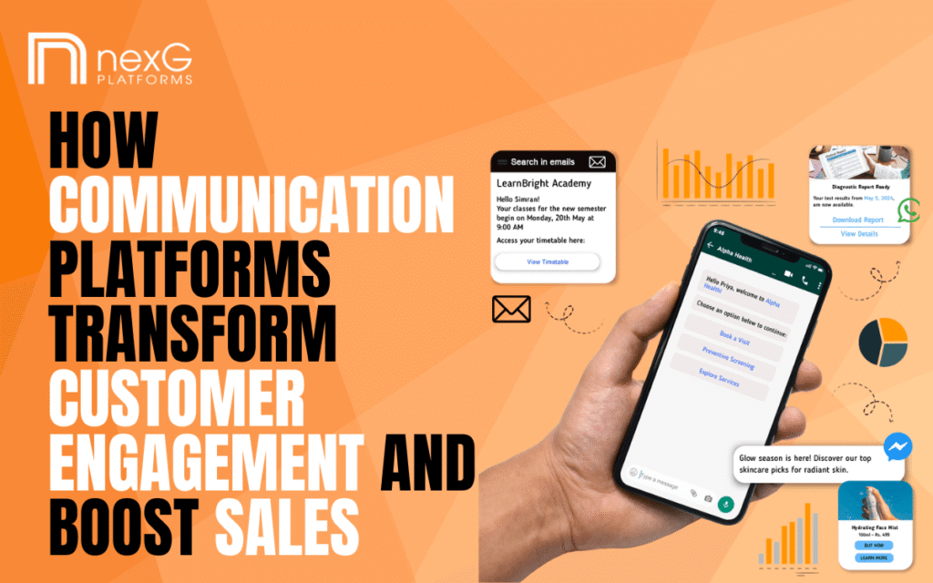 Smart customer receiving interactive WhatsApp, SMS and RCS message with rich media and actionable call to action