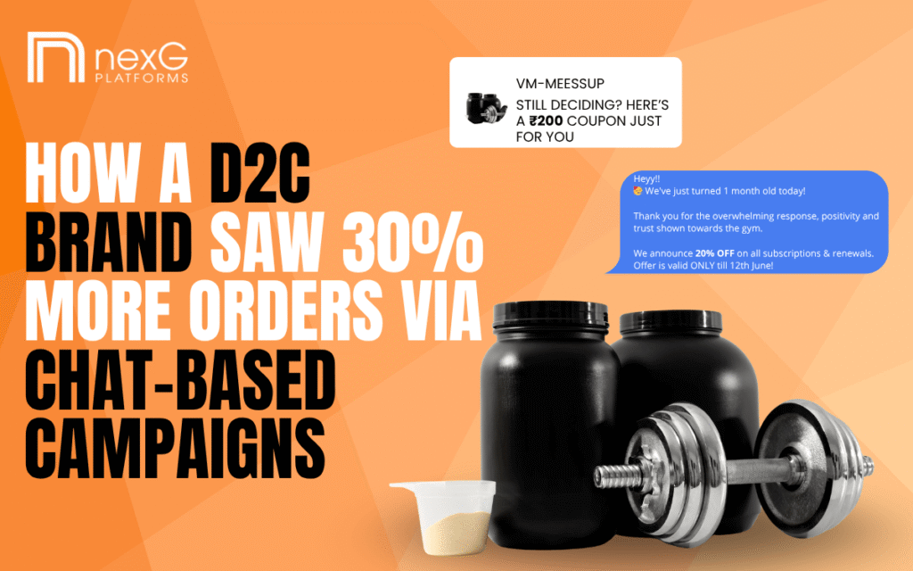 whatsapp business api for d2c brands/ personalized whatsapp campaigns